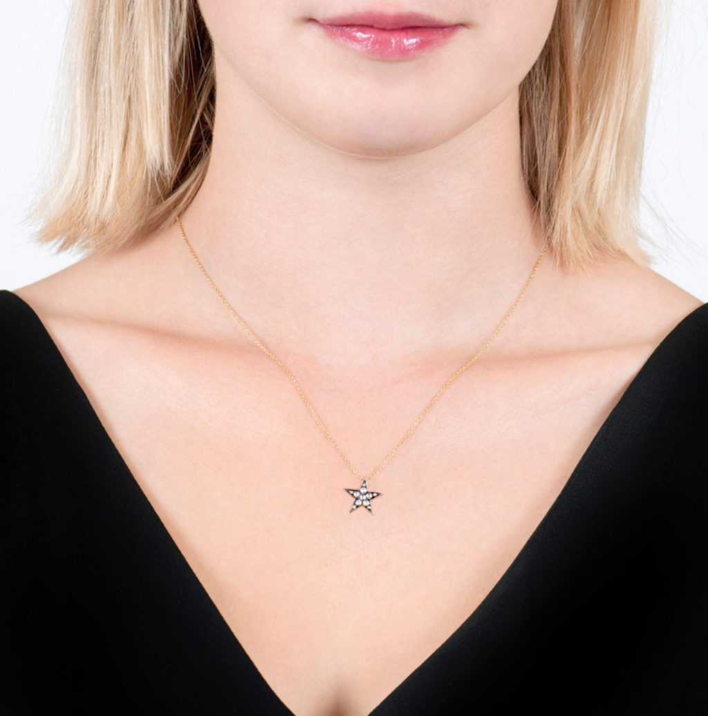 Diamond Star Pendant Necklace