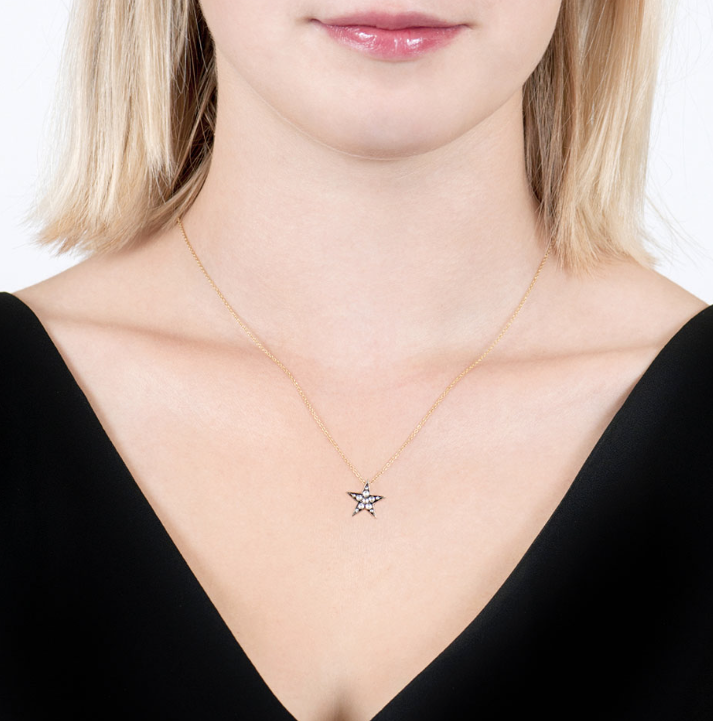 Diamond Star Pendant Necklace
