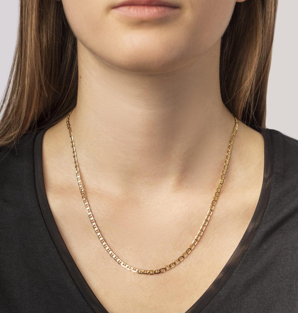 Flat Anchor Chain Necklace
