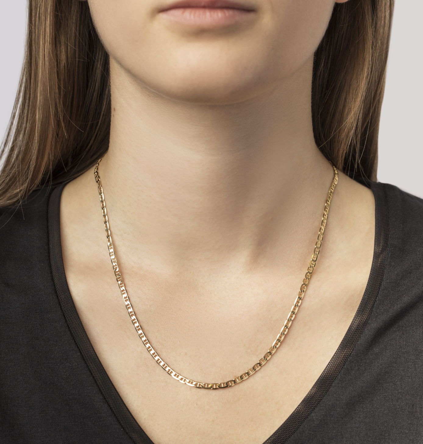 Flat Anchor Chain Necklace