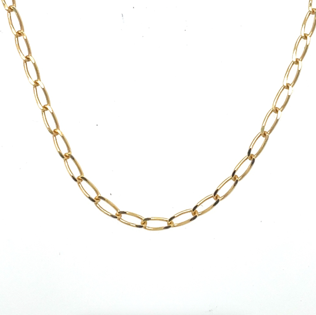 Flat Curb Chain Necklace