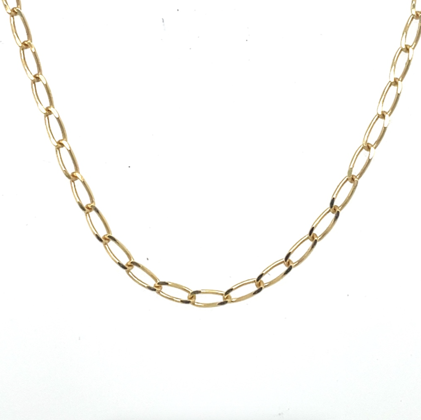 Flat Curb Chain Necklace