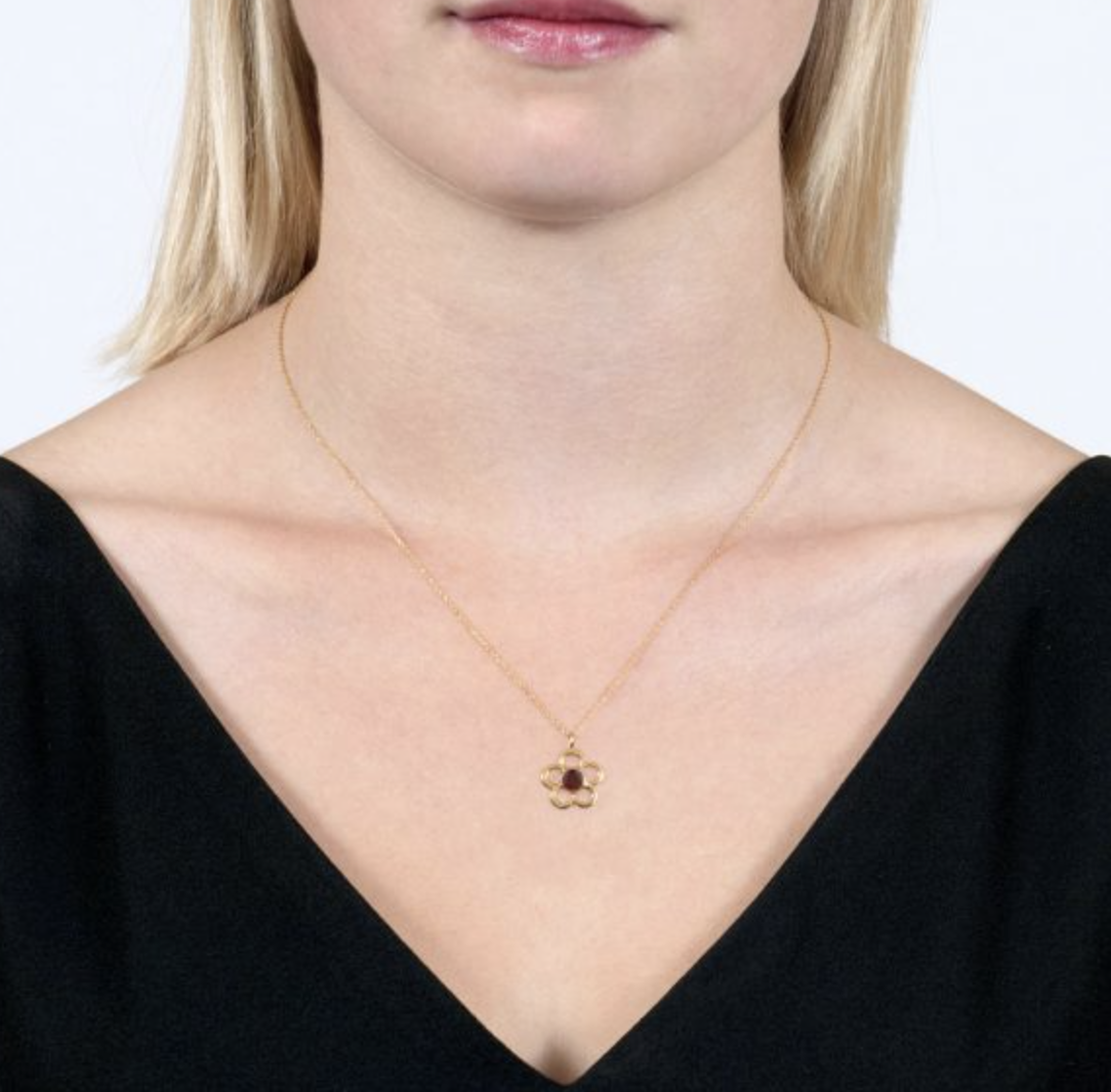 January Birthstone Necklace